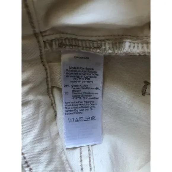 New Madewell The Curvy '90s Straight Jean Ivory Size W28 Tall - Picture 8 of 16